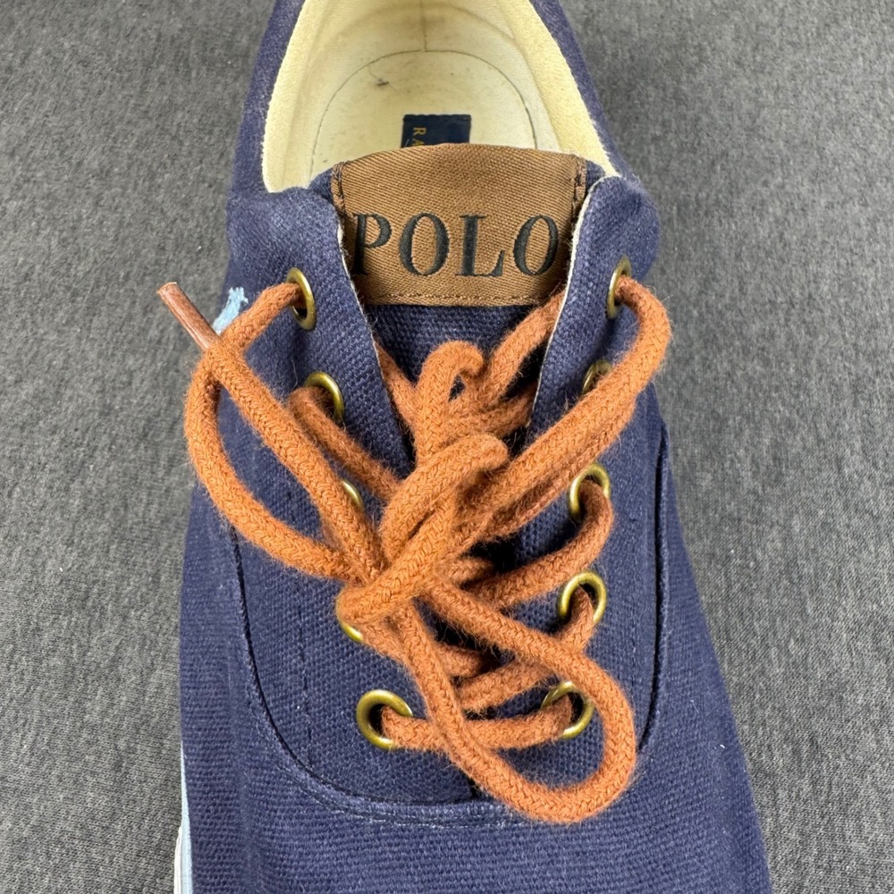 Polo Ralph Lauren Forestmont II‎ Navy Canvas Sneakers Men's Size